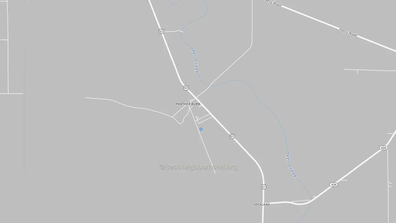 Bike Grade map of 38765, MS