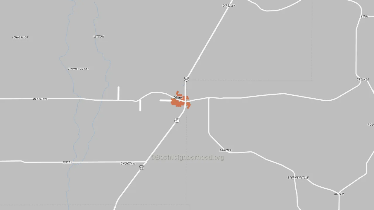 Bike Grade map of 38773, MS