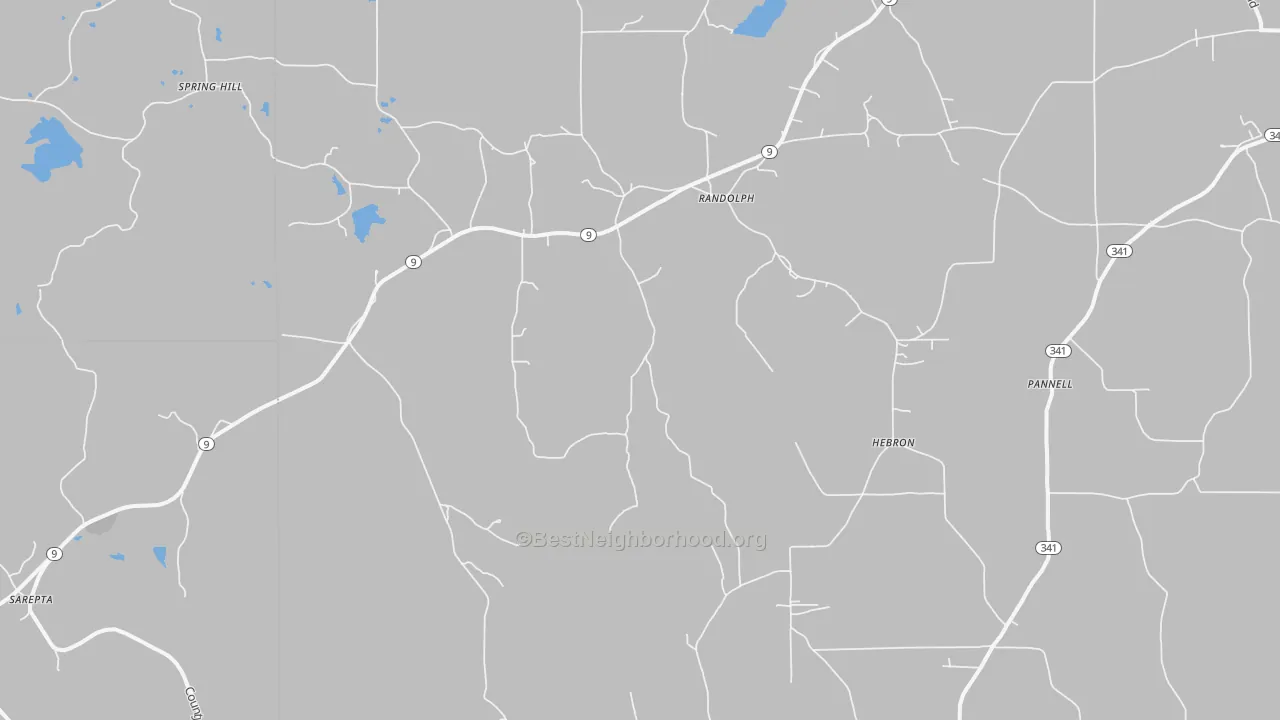 Bike Grade map of 38864, MS