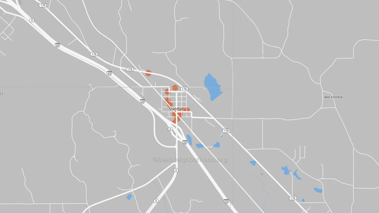 Bike Grade map of 38869, MS