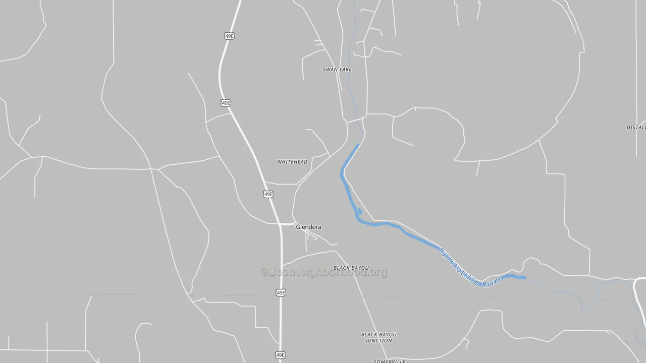 Bike Grade map of 38928, MS