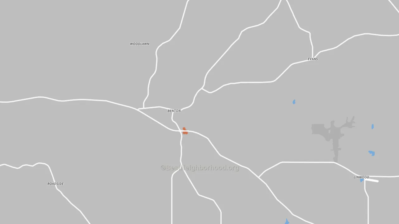 Bike Grade map of 39039, MS