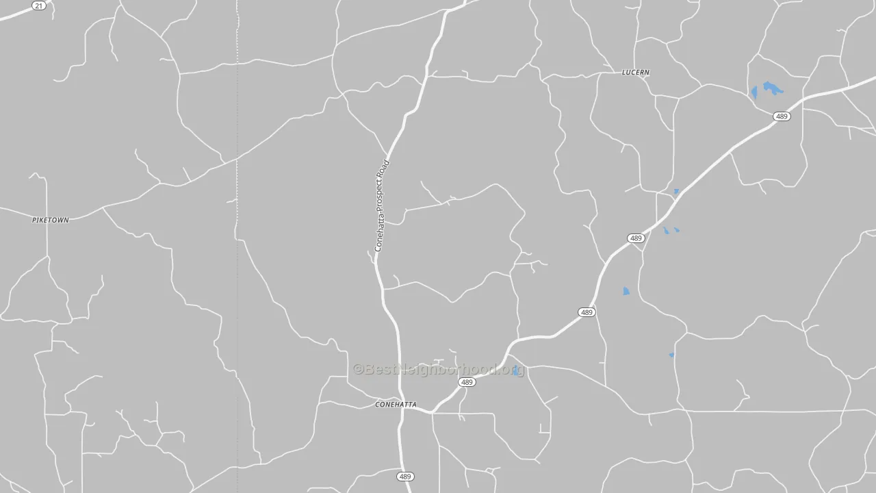 Bike Grade map of 39057, MS