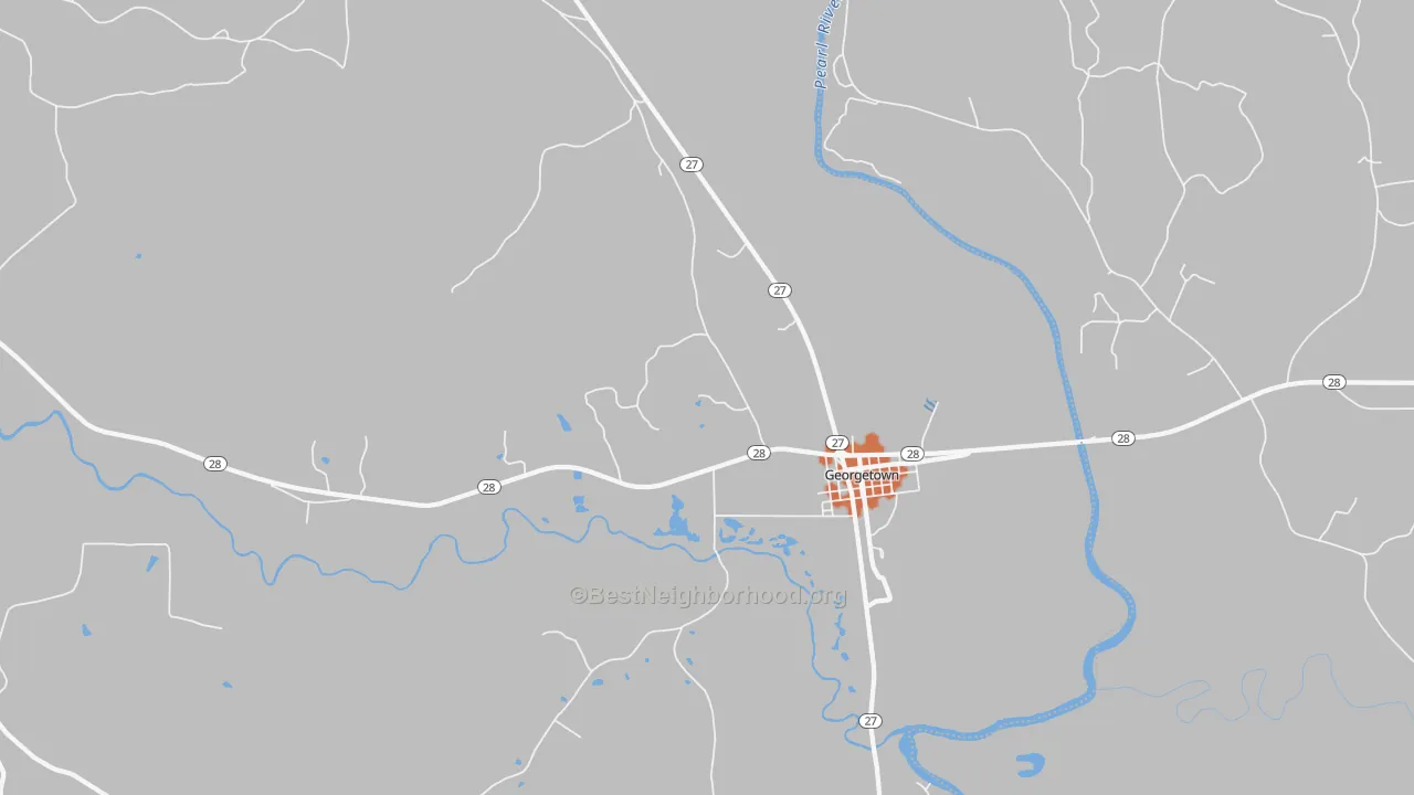 Bike Grade map of 39078, MS