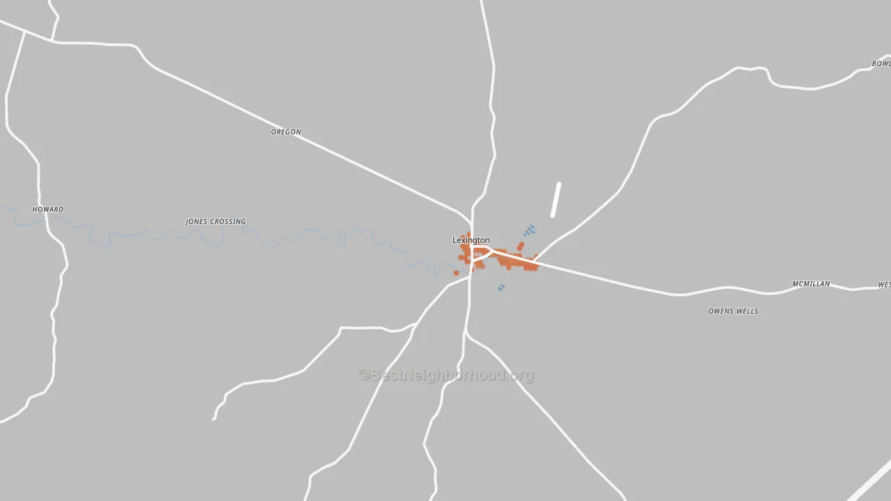 Bike Grade map of 39095, MS