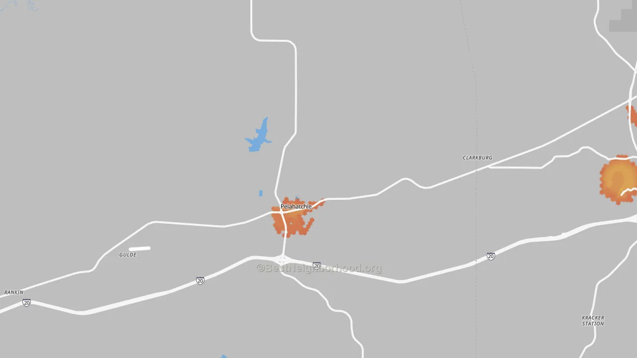 Bike Grade map of 39145, MS