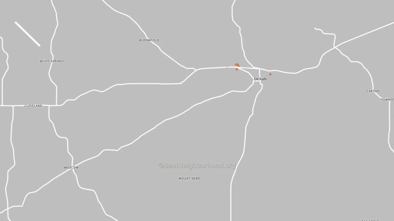 Bike Grade map of 39328, MS