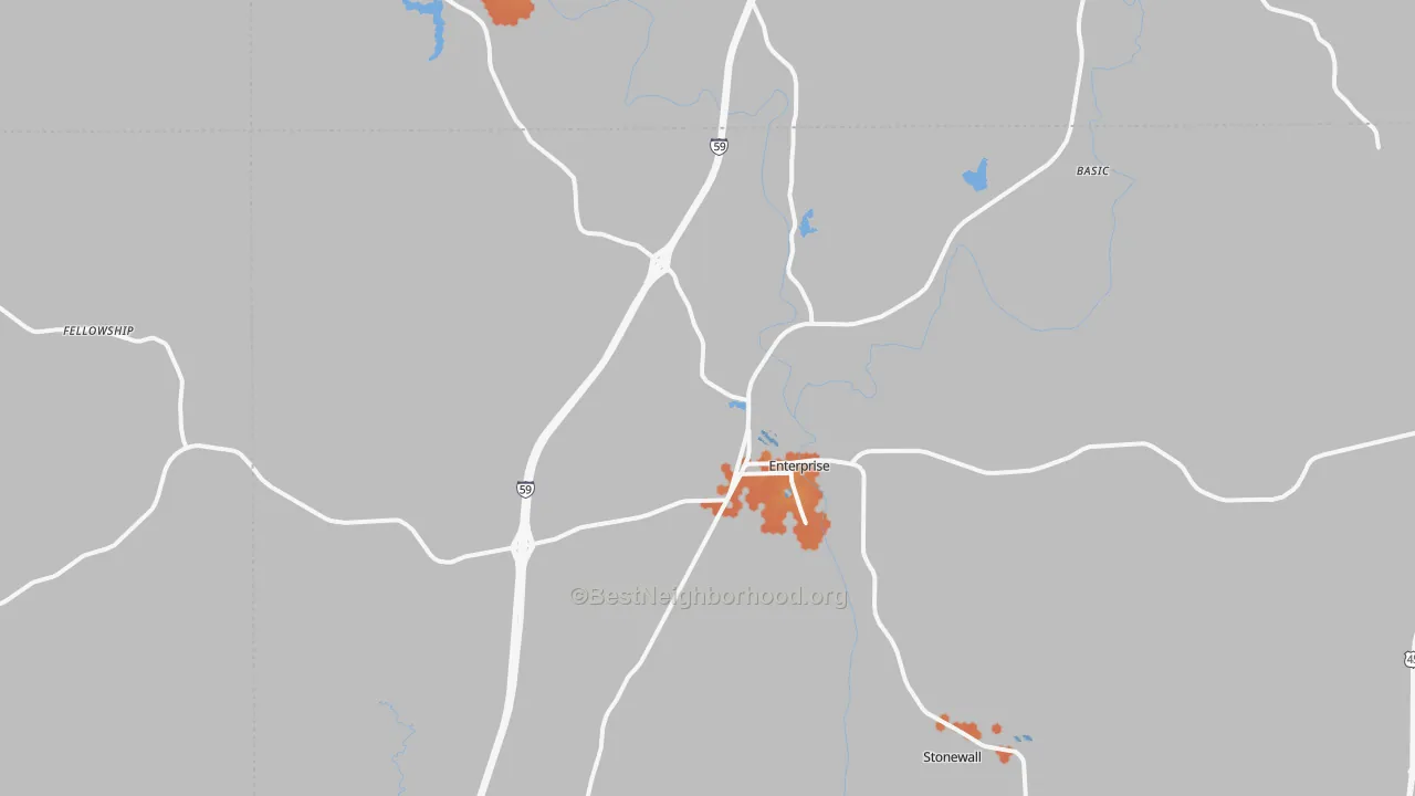 Bike Grade map of 39330, MS