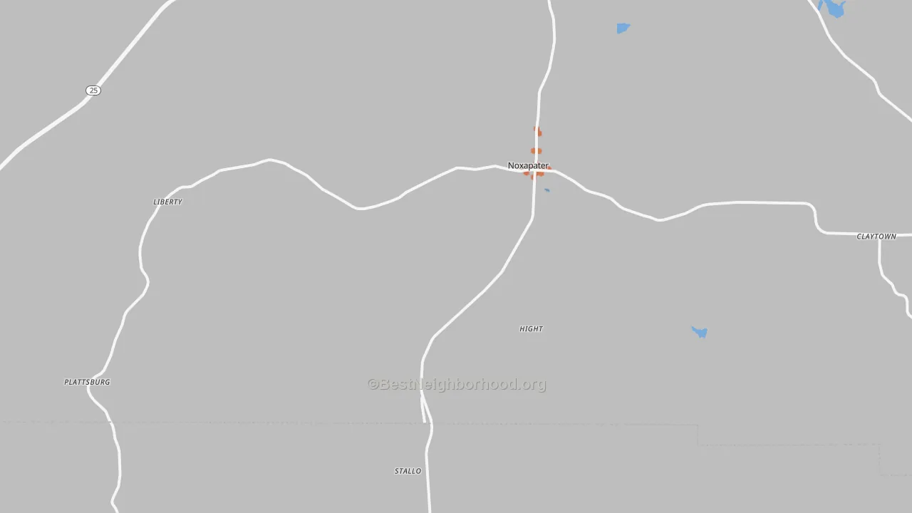 Bike Grade map of 39346, MS