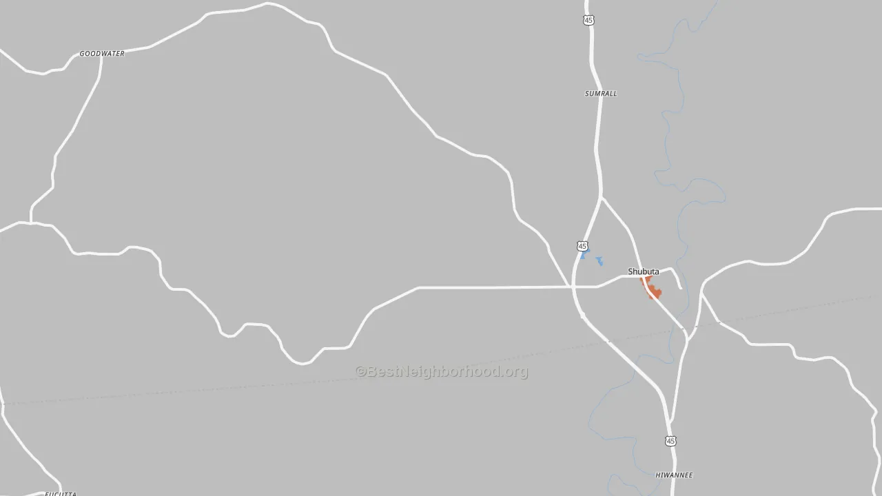 Bike Grade map of 39360, MS
