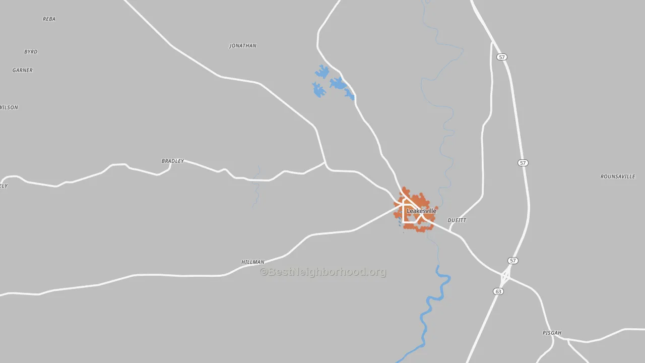 Bike Grade map of 39451, MS