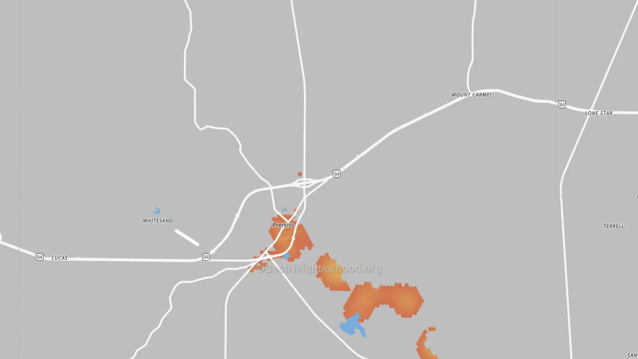 Bike Grade map of 39474, MS