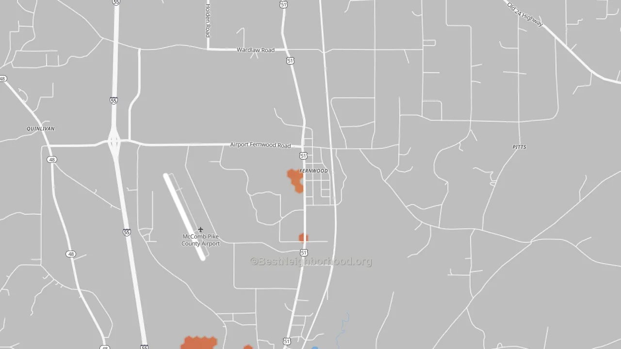 Bike Grade map of 39635, MS