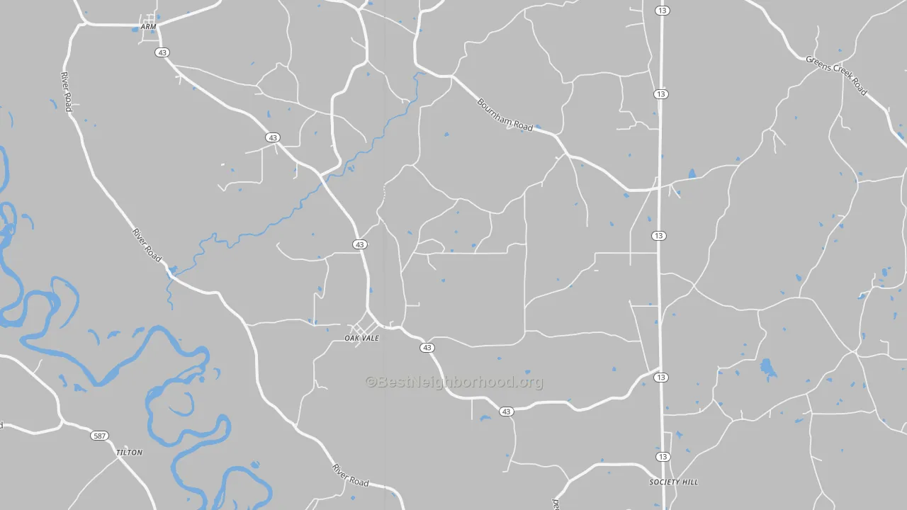 Bike Grade map of 39656, MS