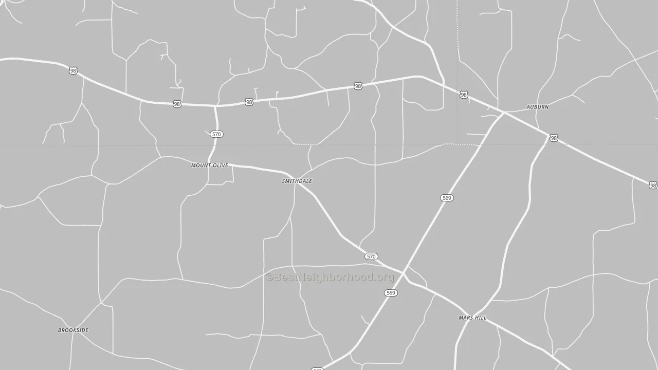 Bike Grade map of 39664, MS