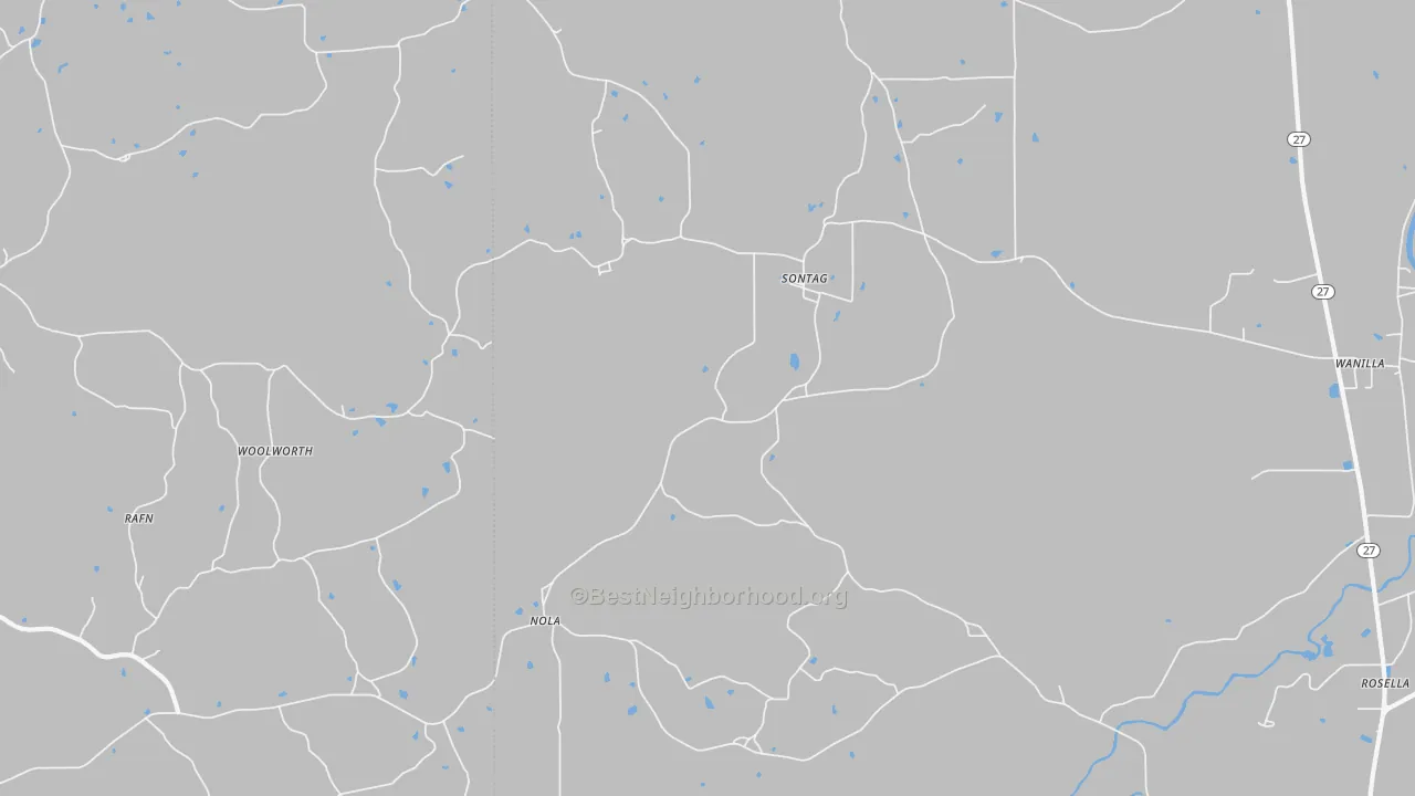 Bike Grade map of 39665, MS