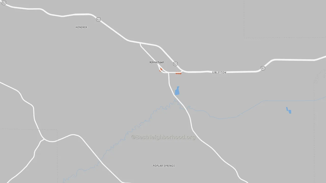 Bike Grade map of 39747, MS