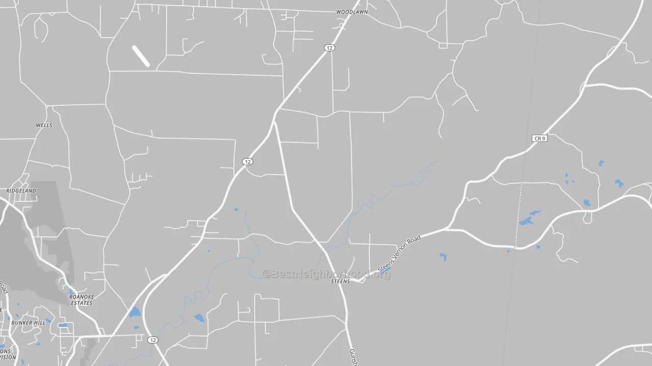 Bike Grade map of 39766, MS