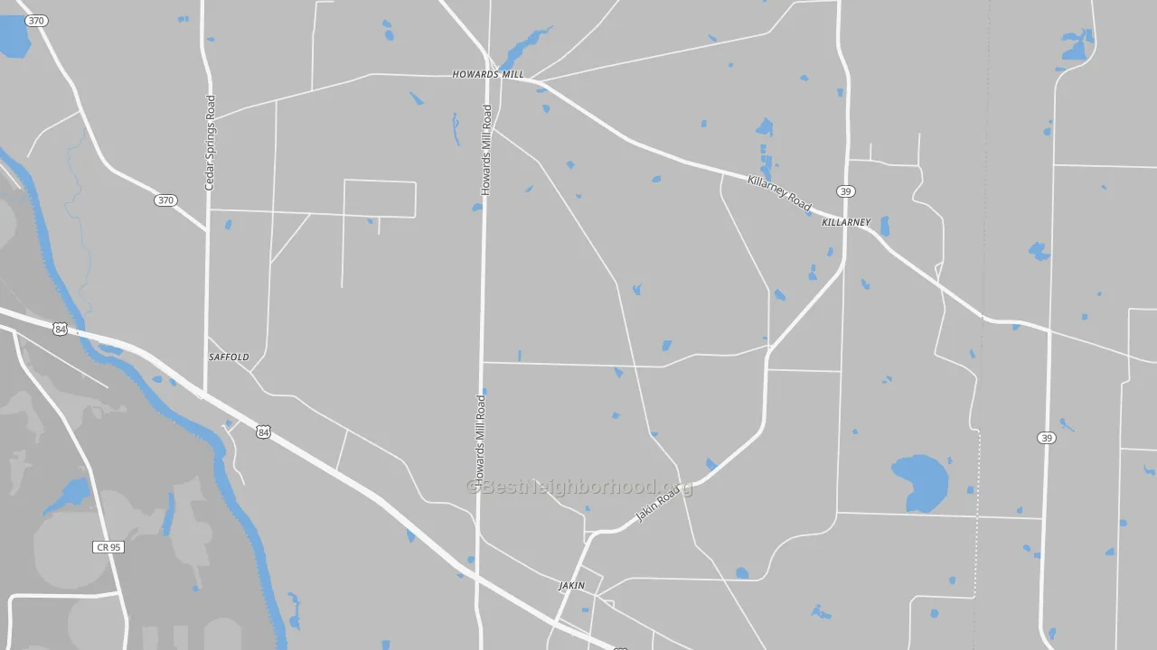 Bike Grade map of 39861, GA
