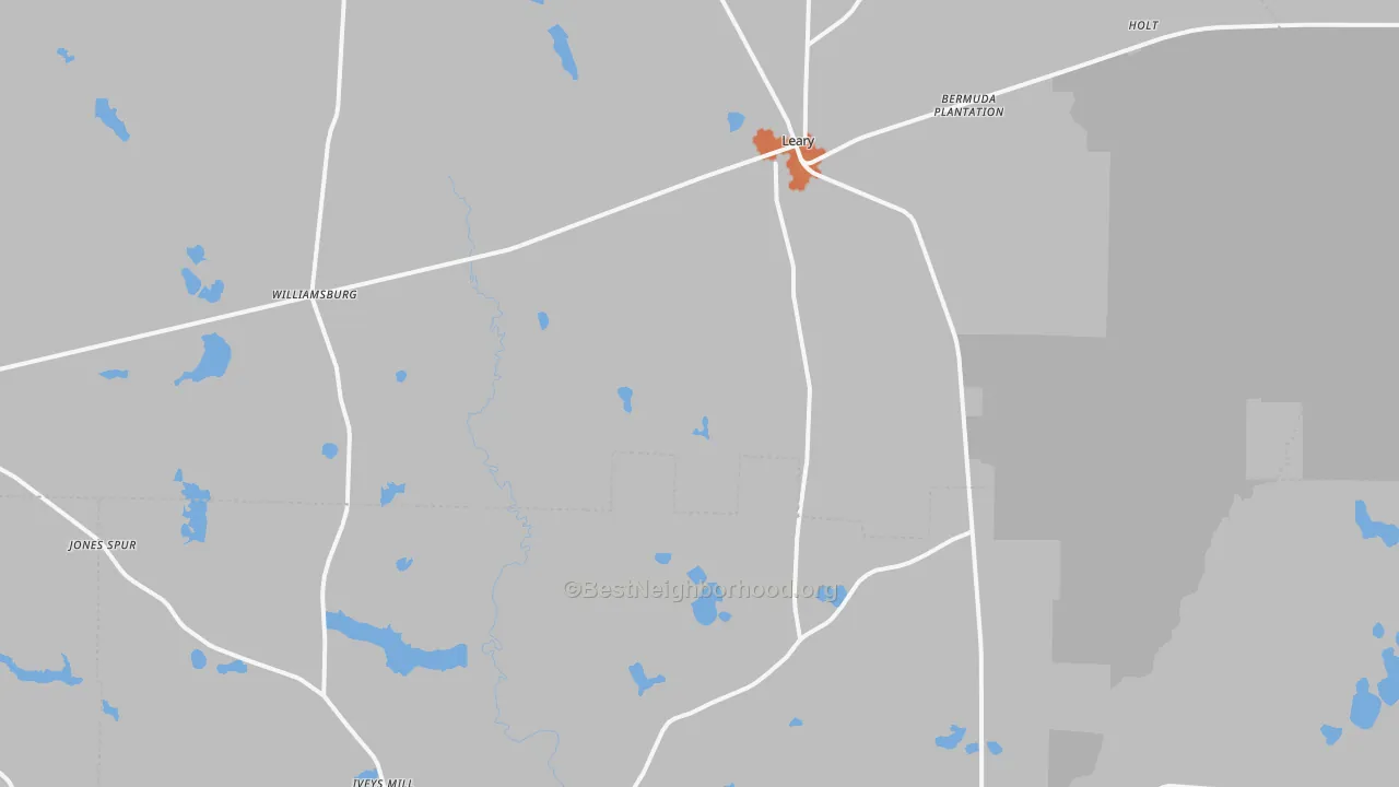 Bike Grade map of 39862, GA