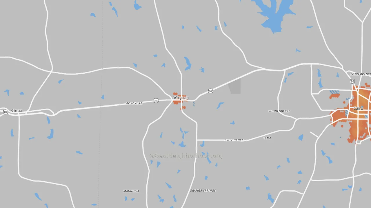 Bike Grade map of 39897, GA