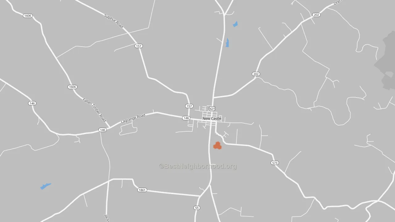 Bike Grade map of 40050, KY