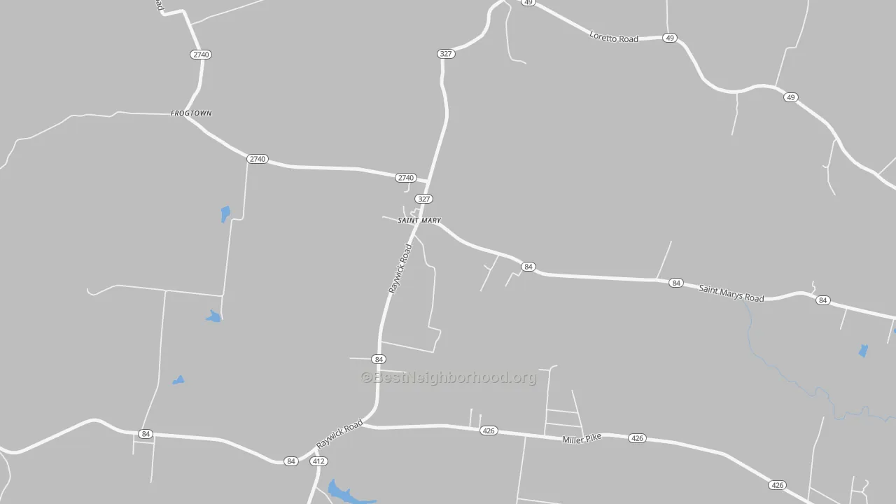 Bike Grade map of 40063, KY