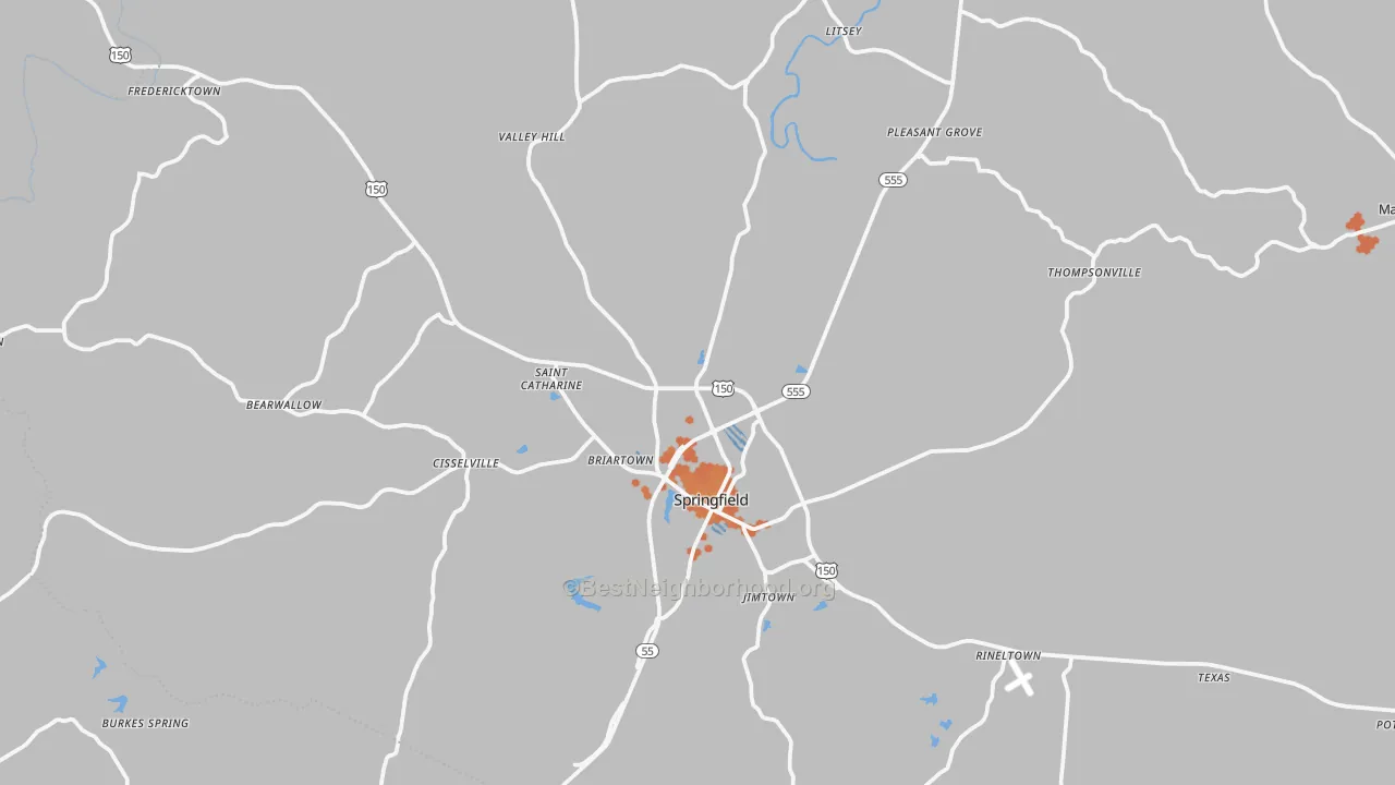 Bike Grade map of 40069, KY