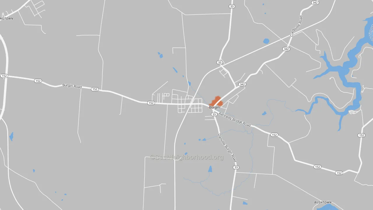 Bike Grade map of 40310, KY