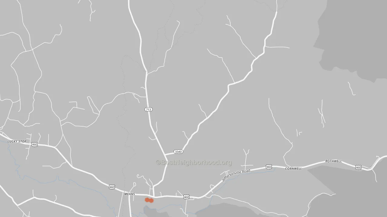 Bike Grade map of 40346, KY