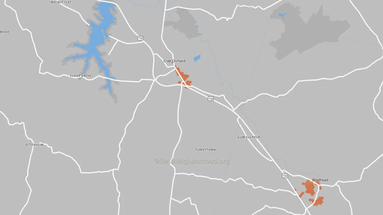 Bike Grade map of 40419, KY