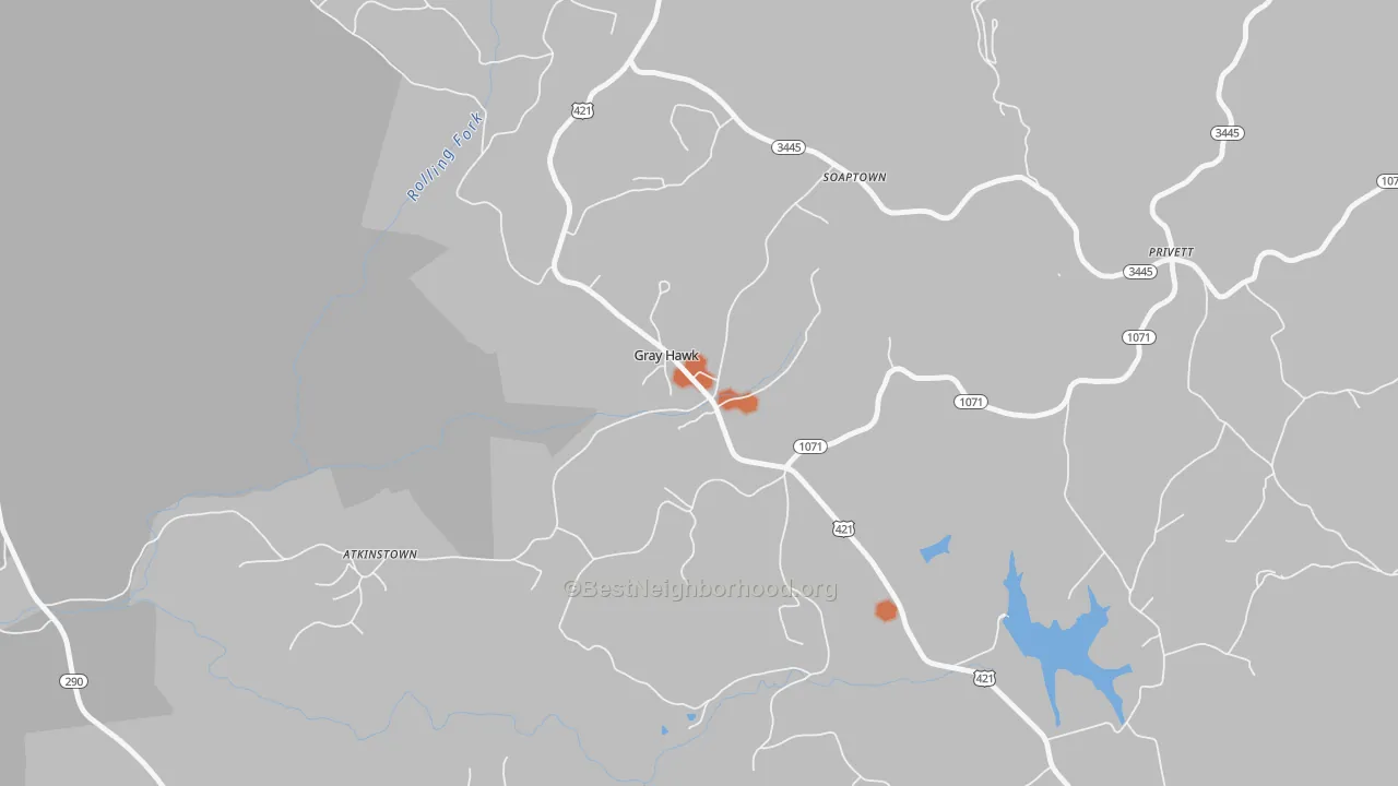 Bike Grade map of 40434, KY