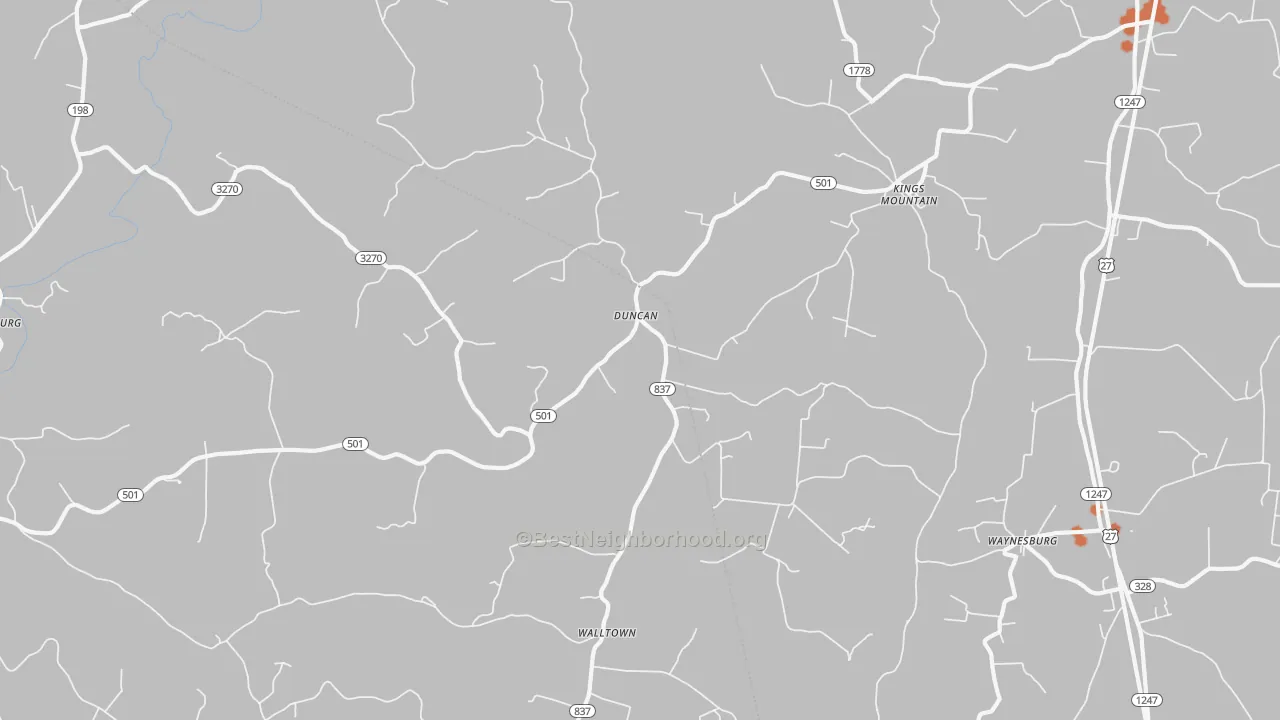 Bike Grade map of 40442, KY