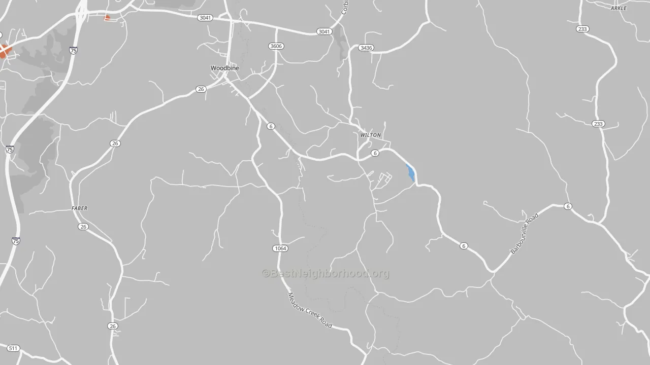 Bike Grade map of 40771, KY
