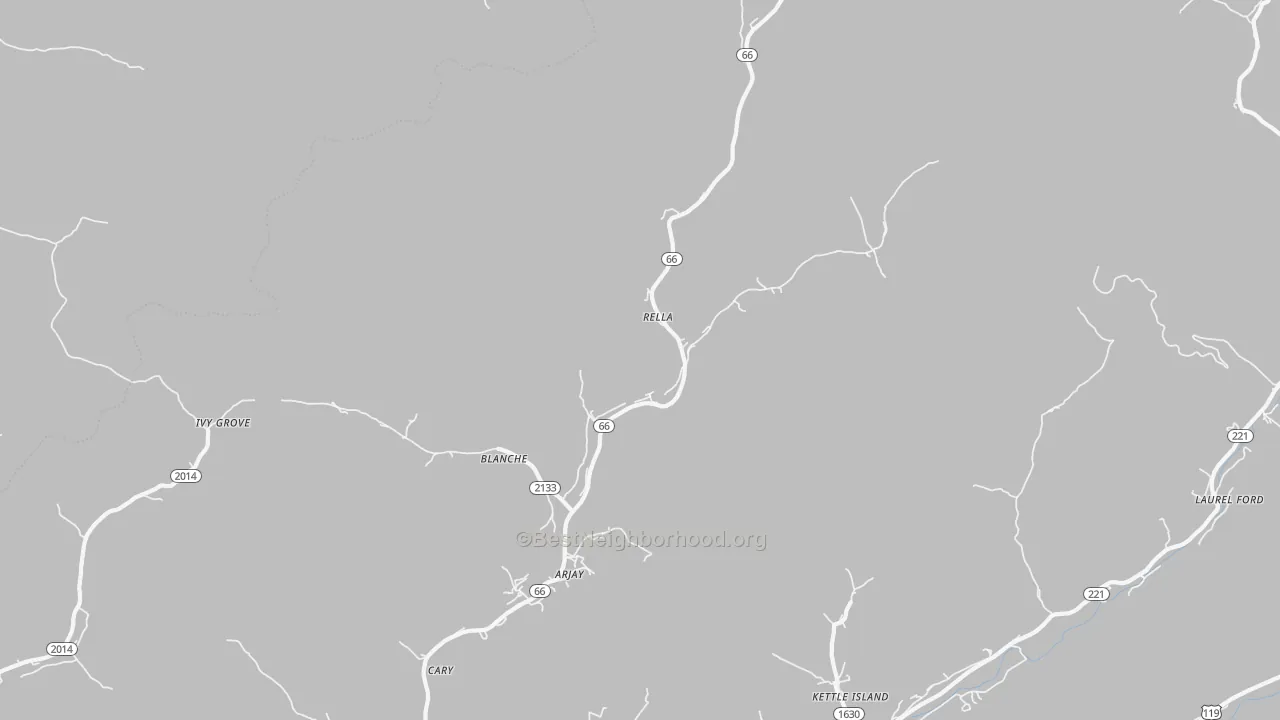 Bike Grade map of 40902, KY