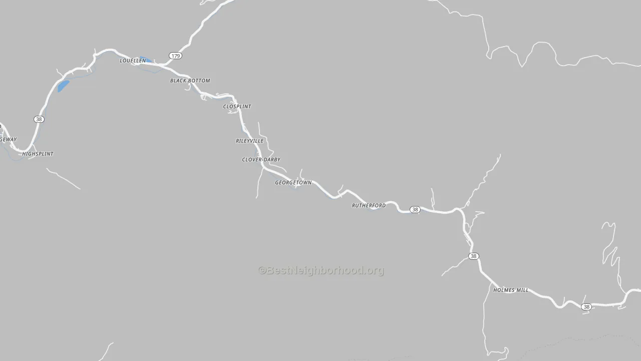 Bike Grade map of 40927, KY
