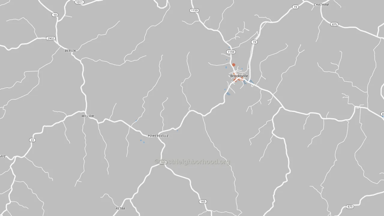 Bike Grade map of 41004, KY