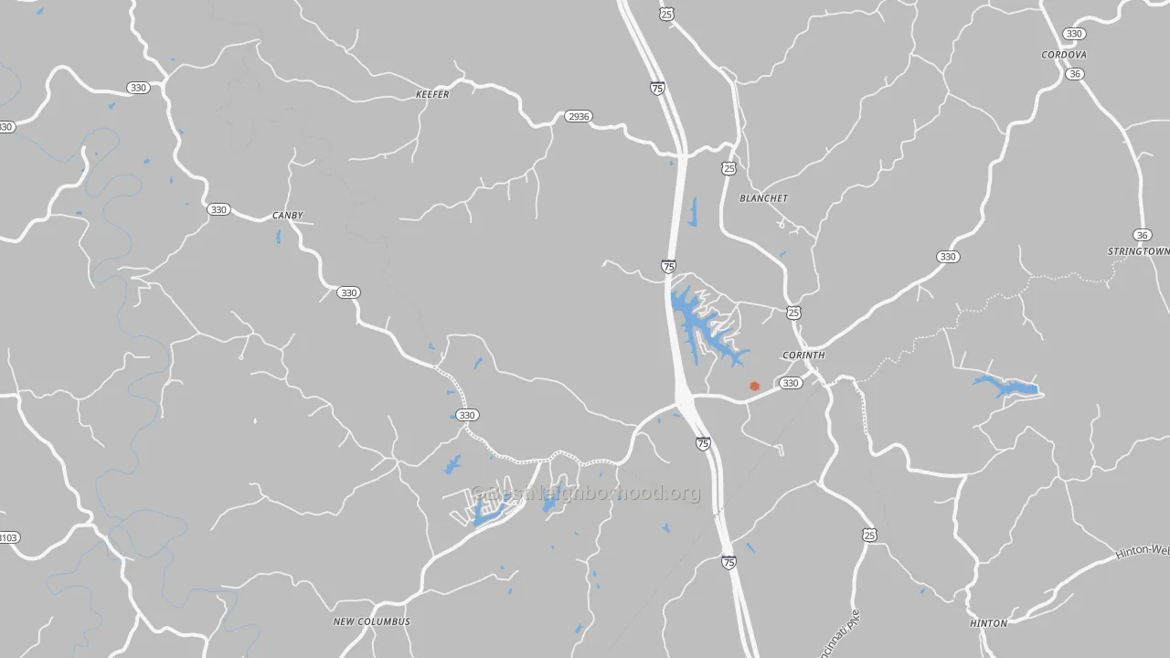 Bike Grade map of 41010, KY
