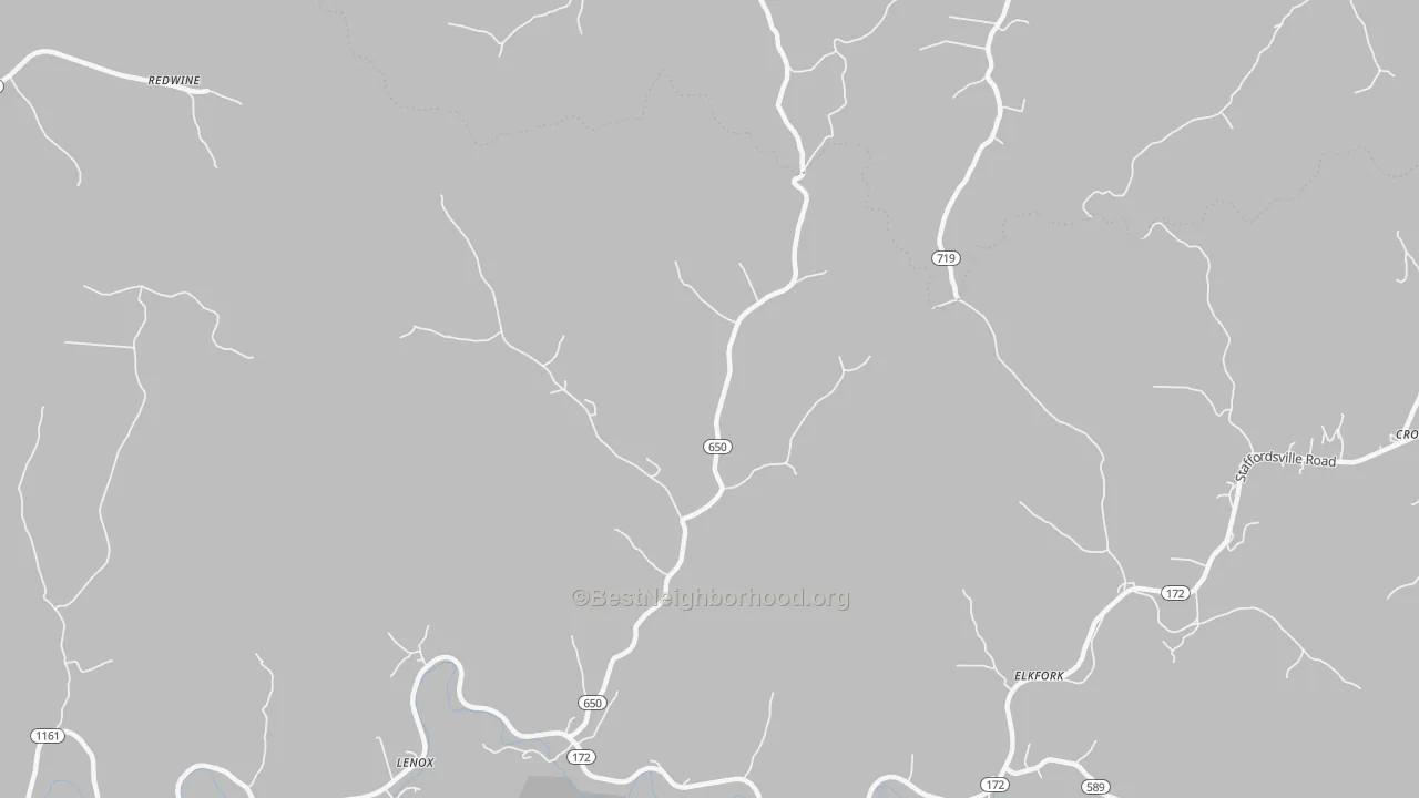 Bike Grade map of 41421, KY