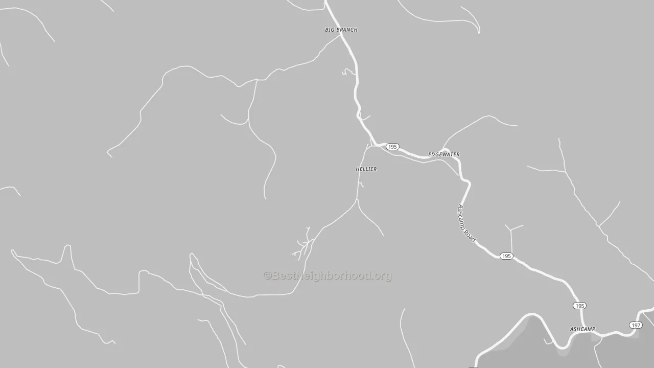 Bike Grade map of 41534, KY
