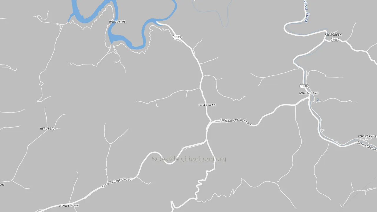 Bike Grade map of 41540, KY