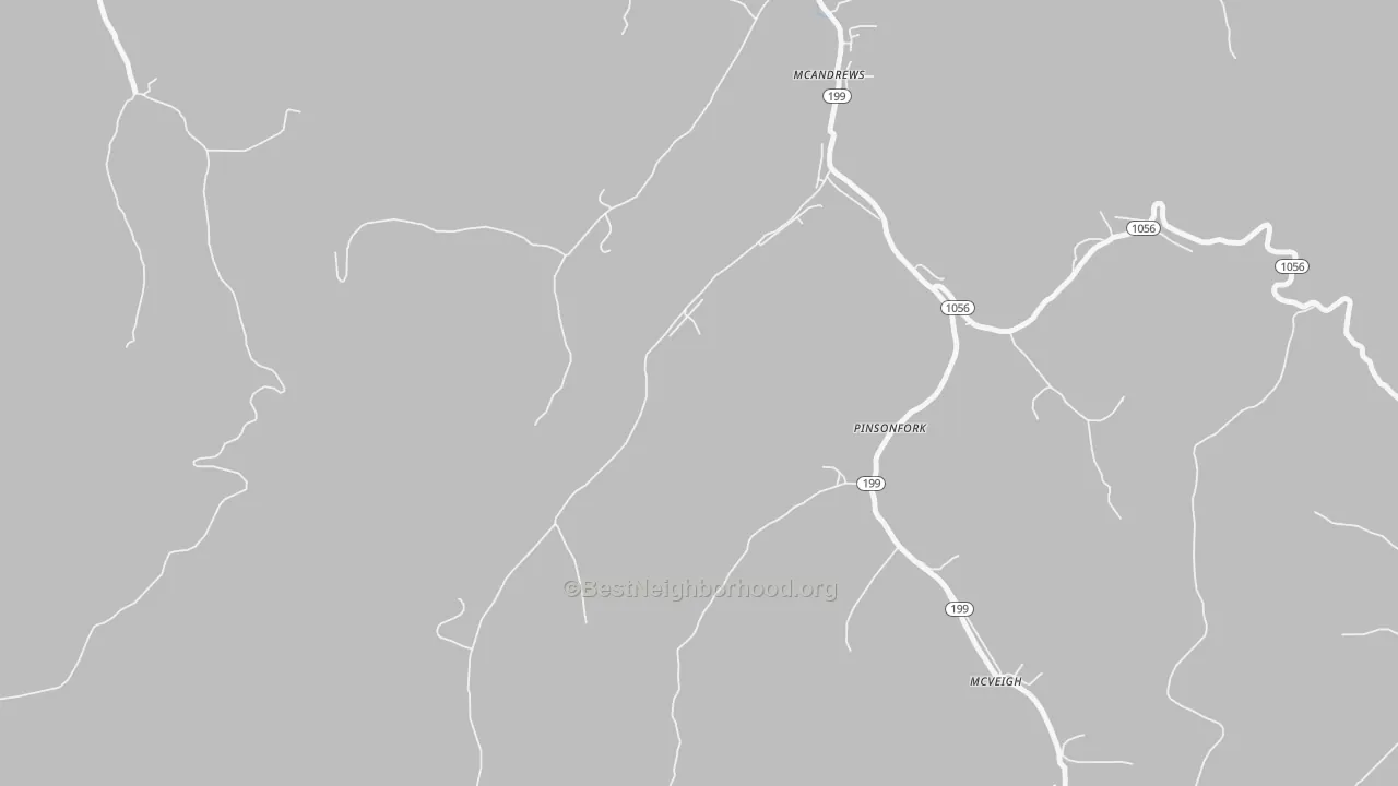 Bike Grade map of 41543, KY