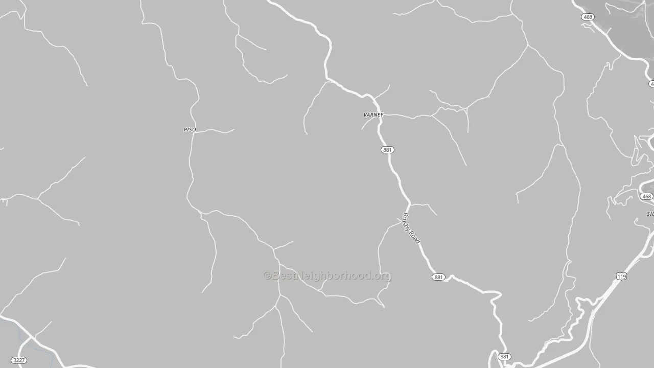 Bike Grade map of 41571, KY