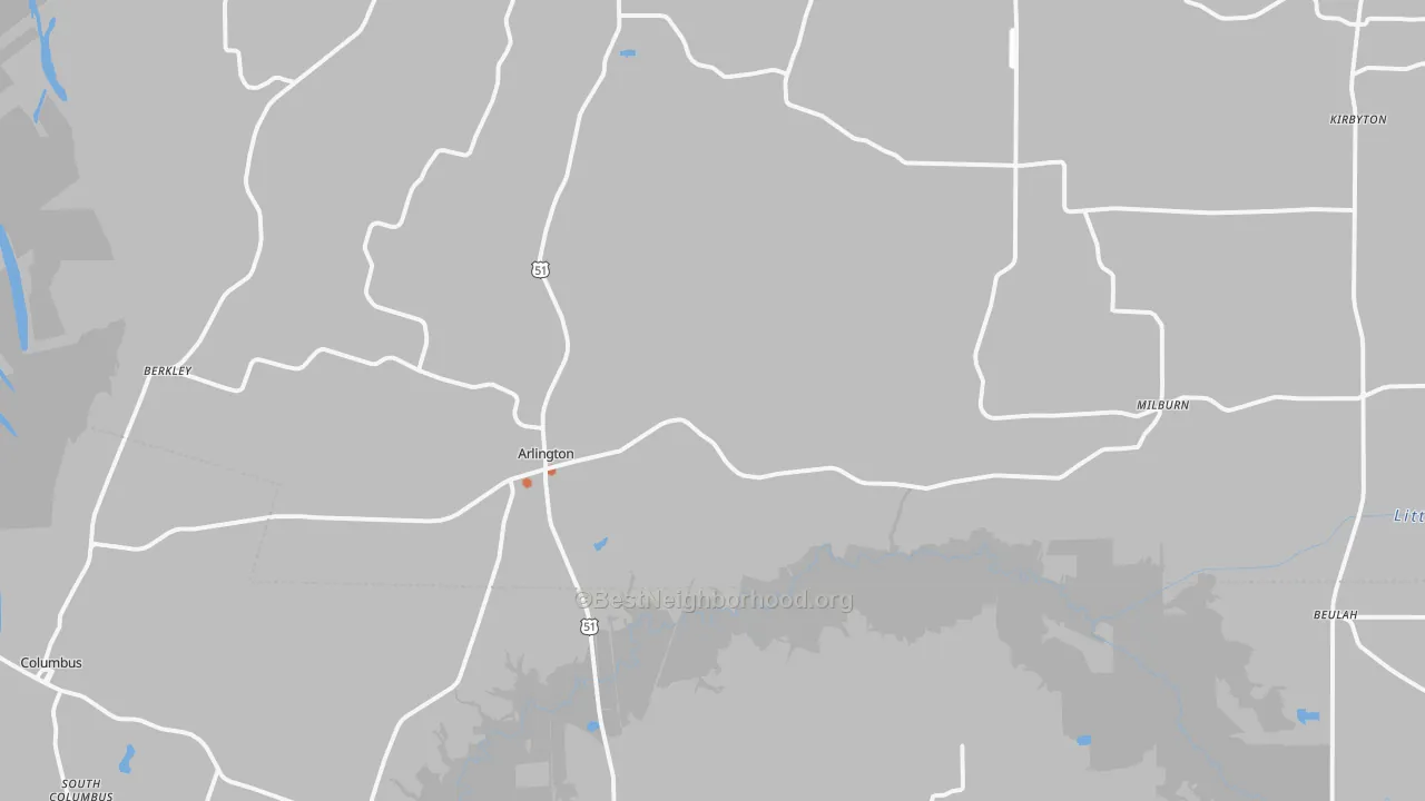 Bike Grade map of 42021, KY