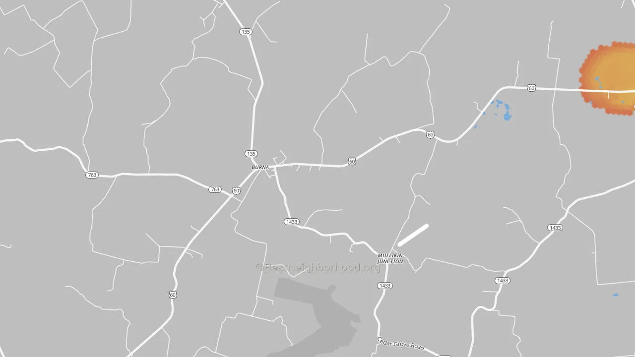 Bike Grade map of 42028, KY