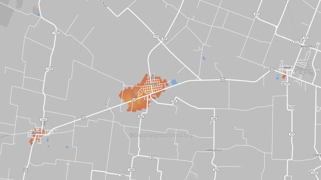 Bike Grade map of 42056, KY