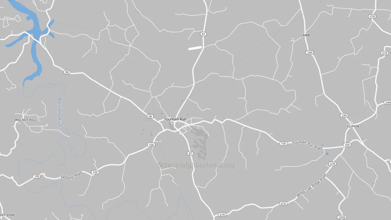 Bike Grade map of 42133, KY