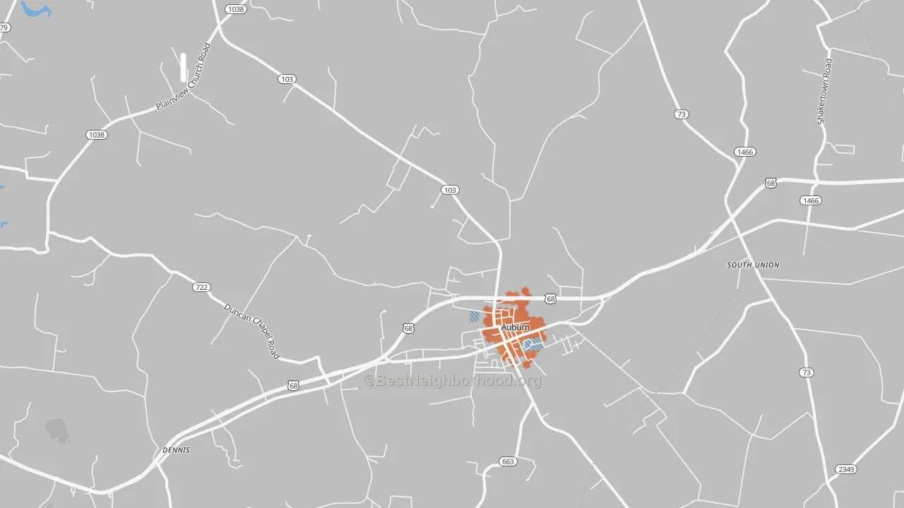 Bike Grade map of 42206, KY