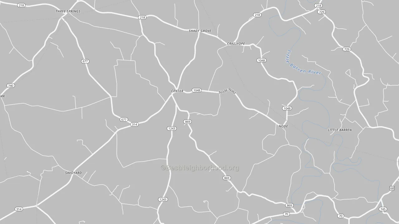 Bike Grade map of 42214, KY