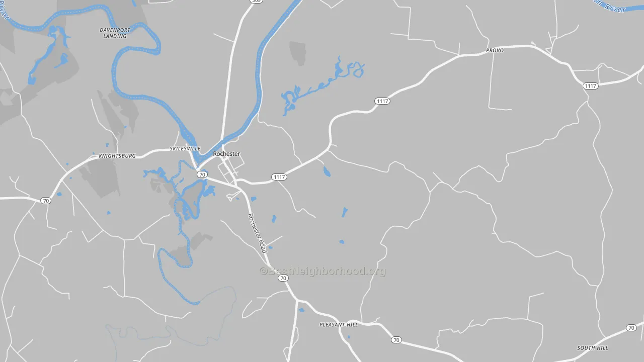 Bike Grade map of 42273, KY